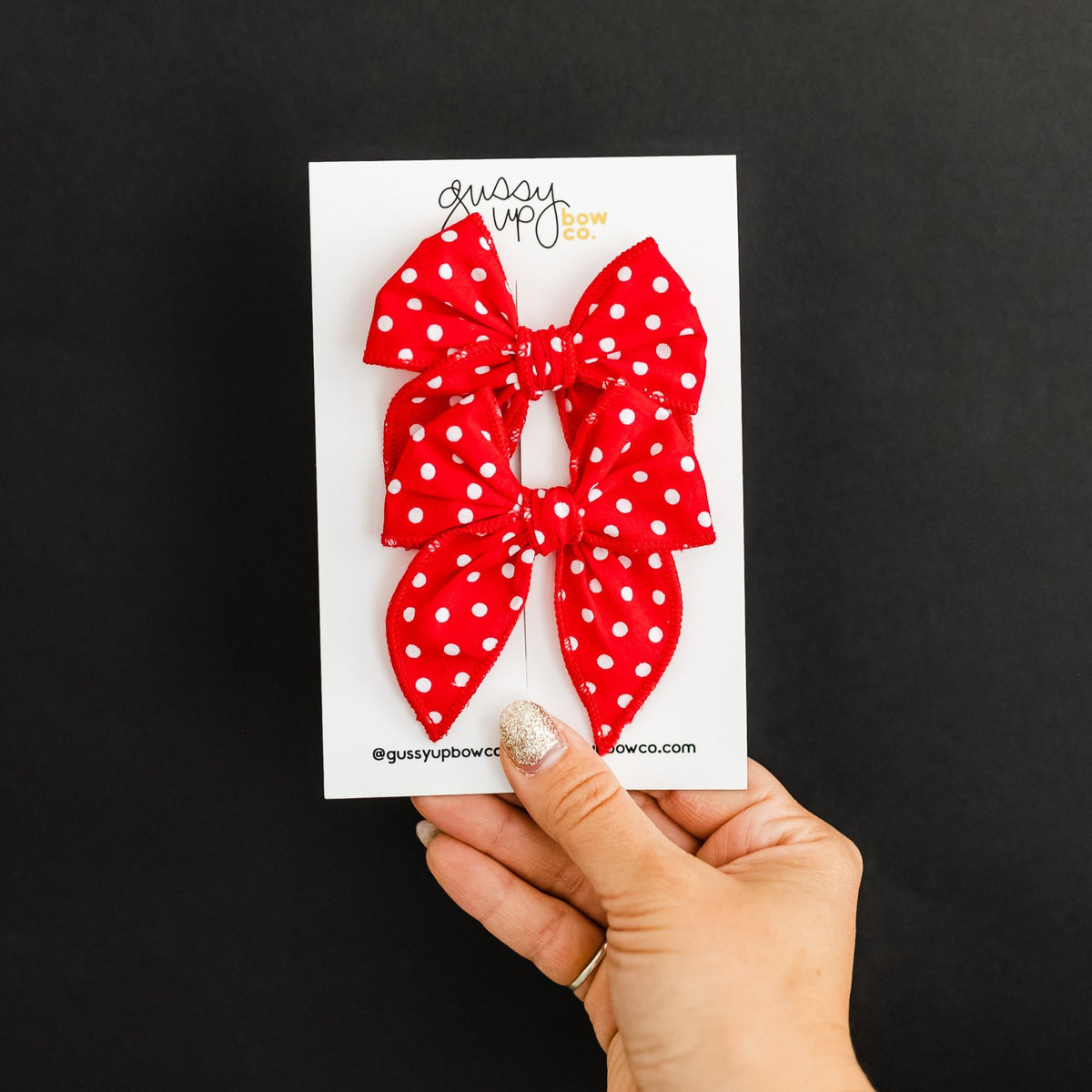 Red Dot | Whimsy Pigtail Set | Happiest Place Collection