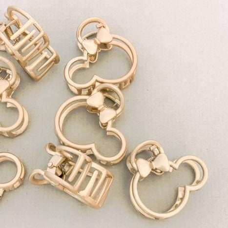 Gold Minnie Claw Clip | Happiest Place Collection