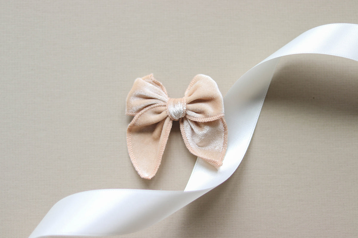 Ivory Velvet | Whimsy Bow