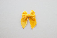 Mustard Velvet | Whimsy Bow