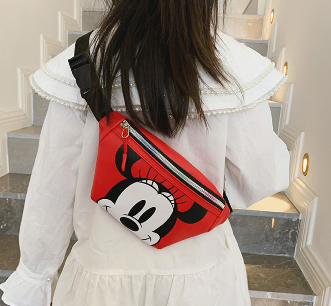 Minnie mouse bow fanny pack hotsell